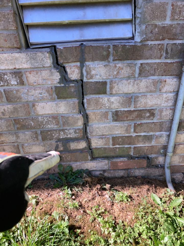 Foundational Movement in Brick Wall